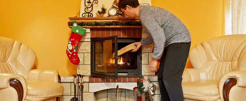 Rusted Metal Fireplace Restoration in Shafter, California